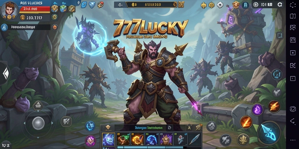 Tampilan gameplay <strong>777LUCKY</strong> yang menakjubkan dan mendebarkan.