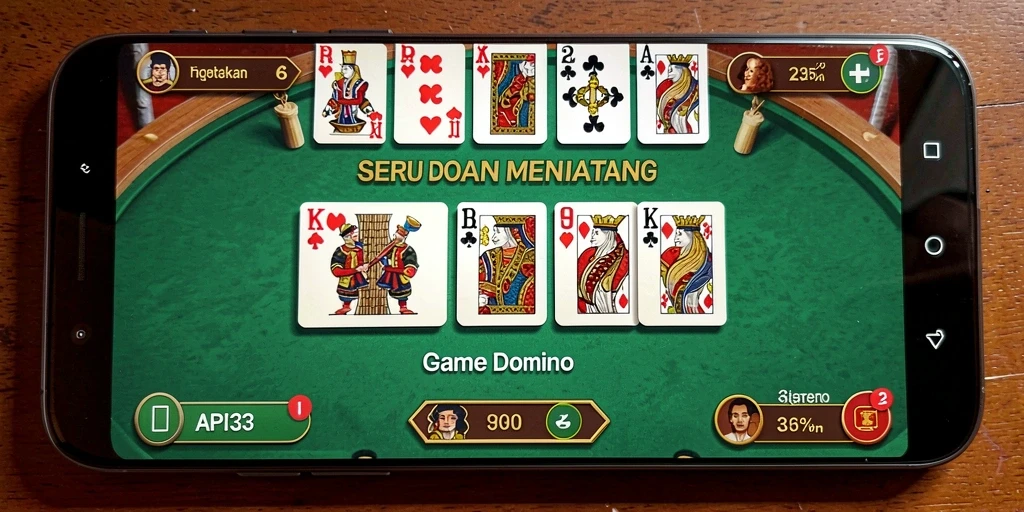 Tangkapan layar gameplay API33 yang menarik dalam permainan Domino.