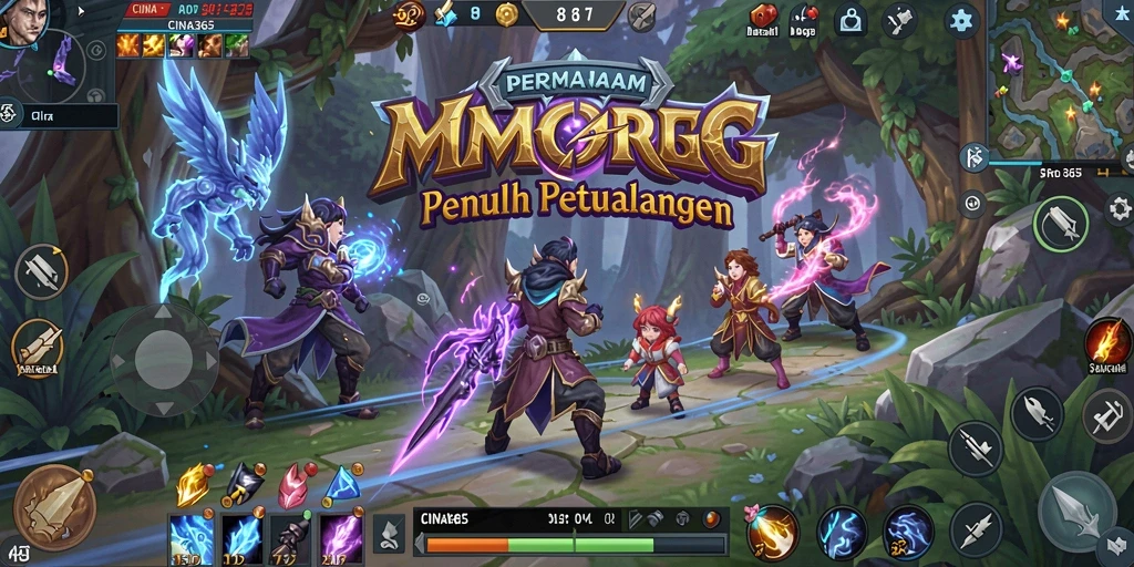 Screenshot yang menunjukkan aksi gameplay seru di dunia <strong>CINA365</strong>.