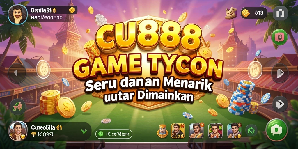 Tampilan gameplay CU888 yang penuh warna dan menarik.