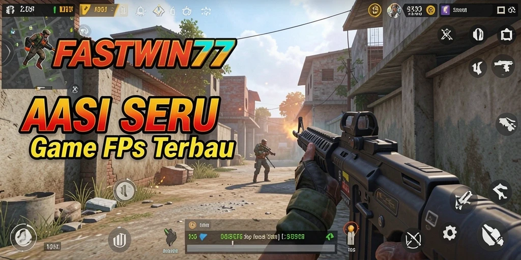 Tampilan dinamis gameplay FPS dalam FASTWIN77.