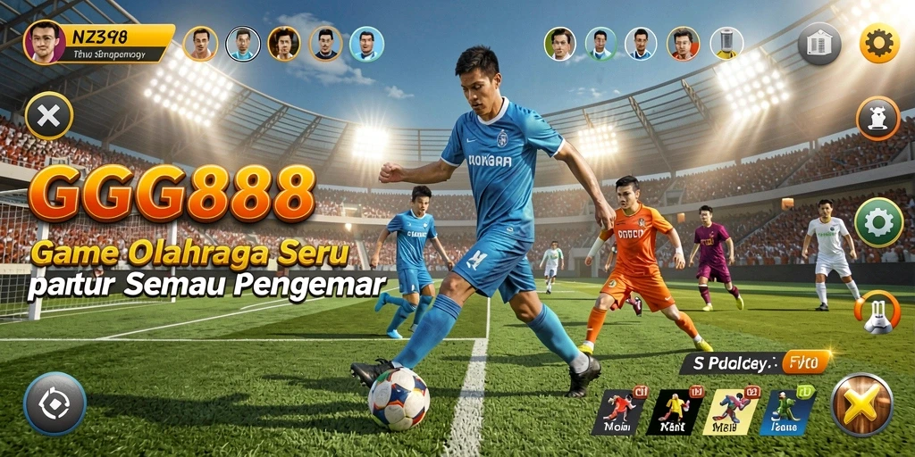 Tangkapan layar GGG888 menampilkan aksi seru dalam permainan olahraga.