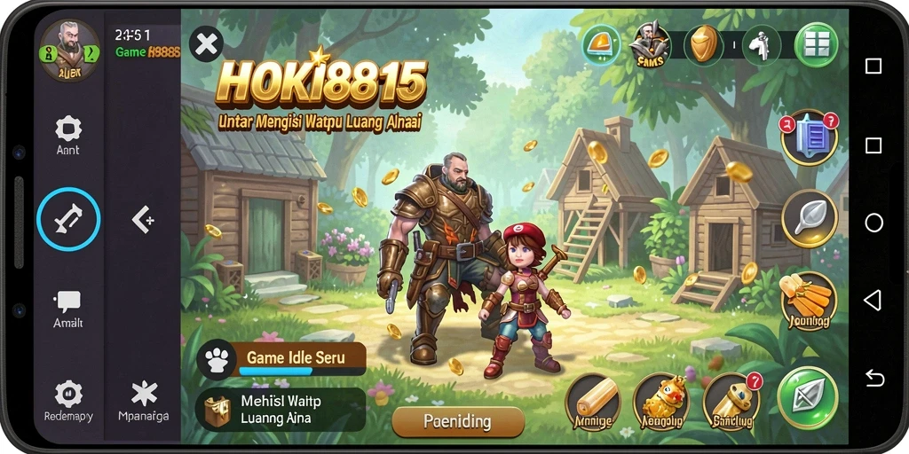 Screenshot gameplay HOKI8815 menunjukkan aksi seru dalam game Idle.