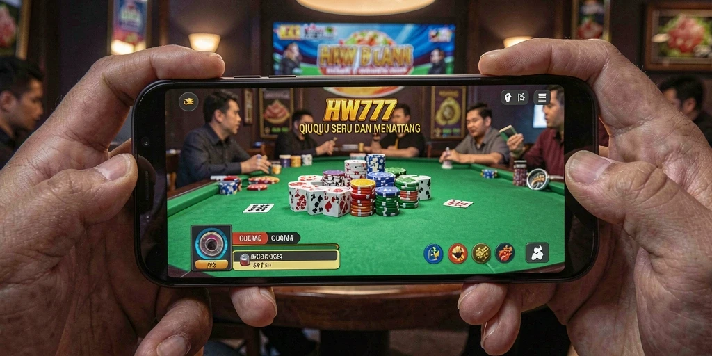 Screenshot HW777 menampilkan gameplay QiuQiu yang seru dan menantang.