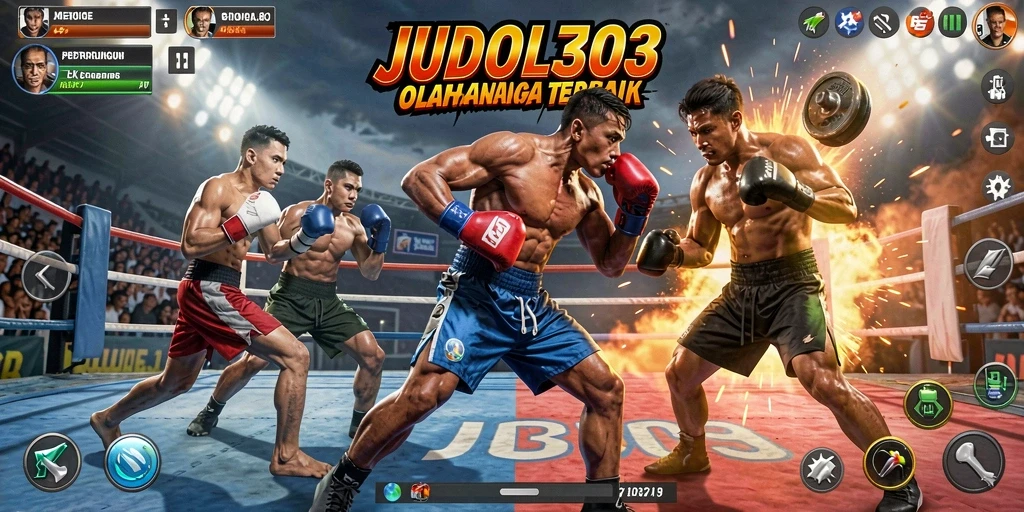 Screenshot JUDOL303 menampilkan aksi pertarungan yang mendebarkan.