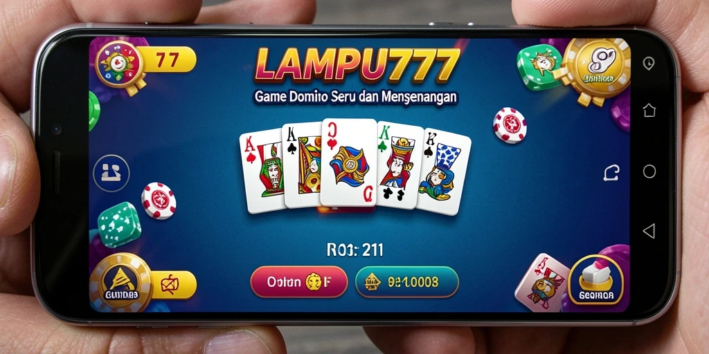 Screenshot LAMPU777 menampilkan gameplay Domino yang menyenangkan.