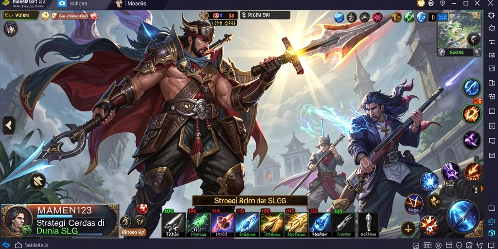 Tangkapan layar menarik dari gameplay MAMEN123 yang intens.