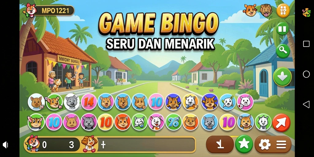 Tampilan gameplay seru dan interaktif dari MPO1221.