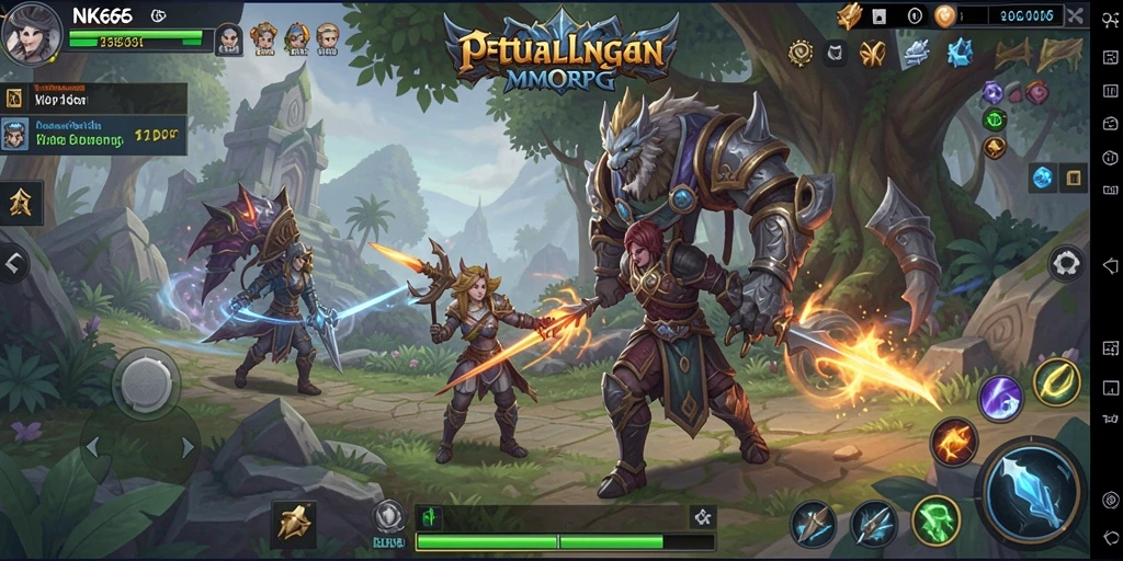 Screenshot gameplay NK666 yang menampilkan aksi pertarungan mendebarkan.
