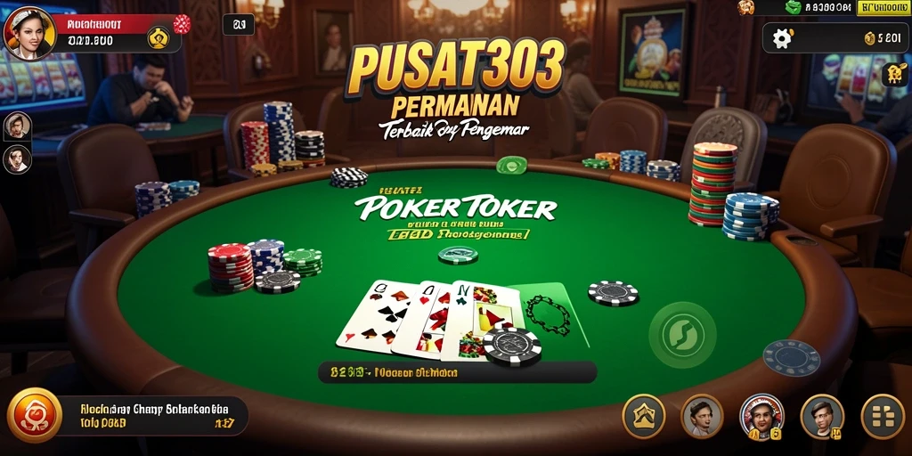 Tampilan gameplay seru di PUSAT303, poker yang mendebarkan.