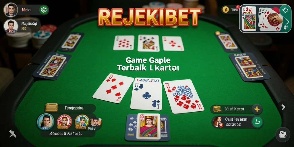 Screenshot gameplay seru dari permainan Gaple di REJEKIBET.