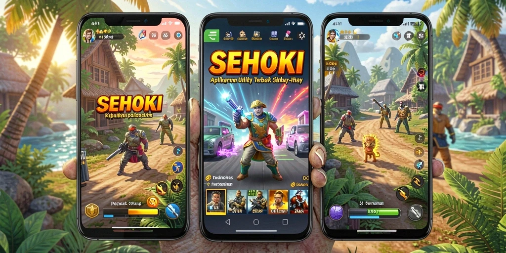 Tampilan antarmuka utama SEHOKI menampilkan fitur-fitur Utility yang intuitif.