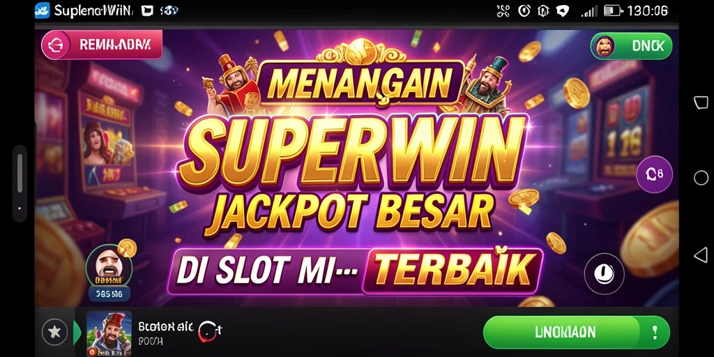 Tampilan gameplay seru dari game slot SUPERWIN.