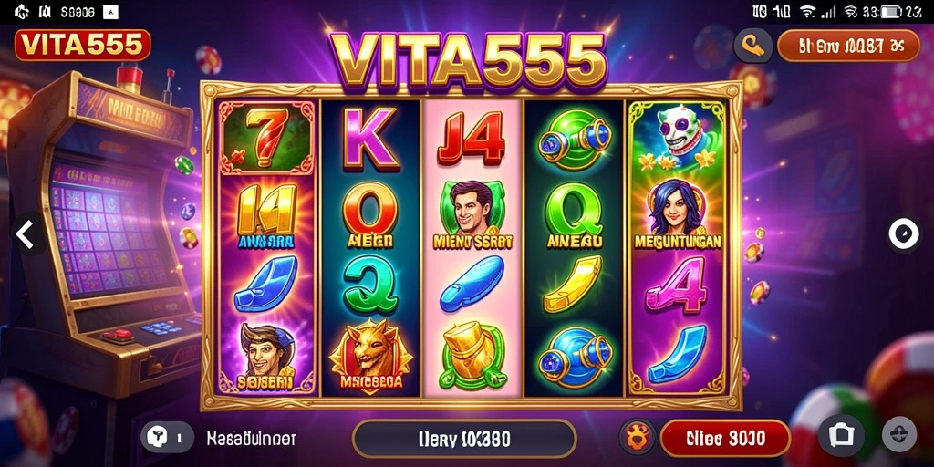 Tampilan gameplay VITA555 yang menakjubkan dan seru.